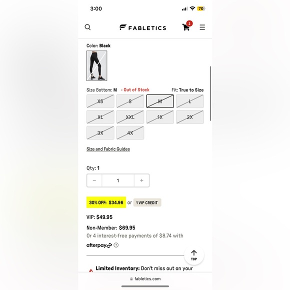 Sculptknit high waist fabletics legging - Picture 2 of 5